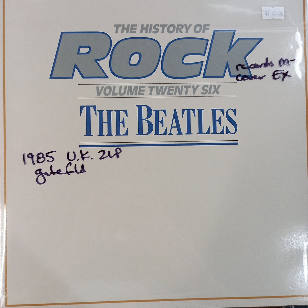 BEATLES - THE HISTORY OF ROCK VOL. 26 (USED VINYL 1985 U.K. 2LP M- EX)