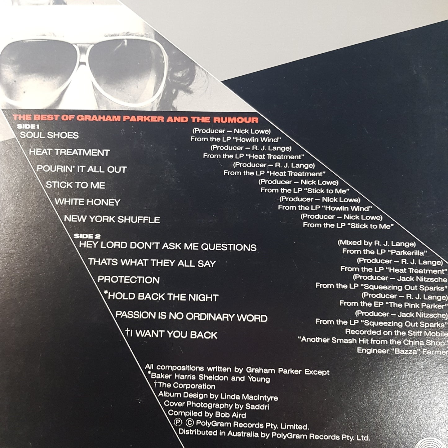 GRAHAM PARKER - HIGH TIMES: THE BEST OF GRAHAM PARKER (USED VINYL 1979 AUS M-/M-)