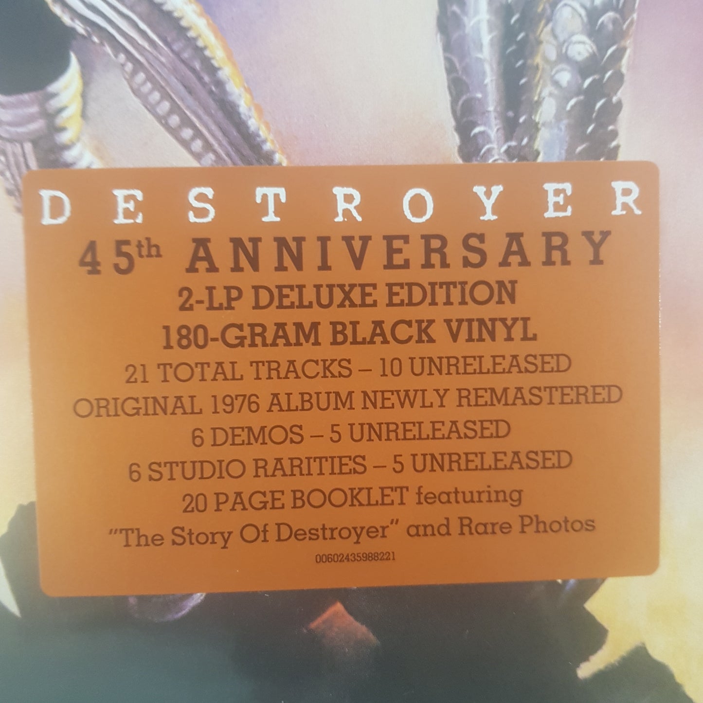 KISS - DESTROYER (45TH ANNIVERSARY) (2LP) VINYL