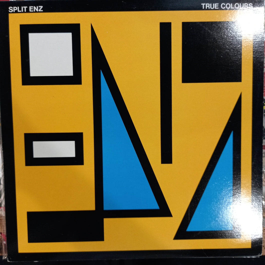 SPLIT ENZ - TRUE COLOURS (LASER ETCHED) (USED VINYL 1980 CANADA M- EX+)