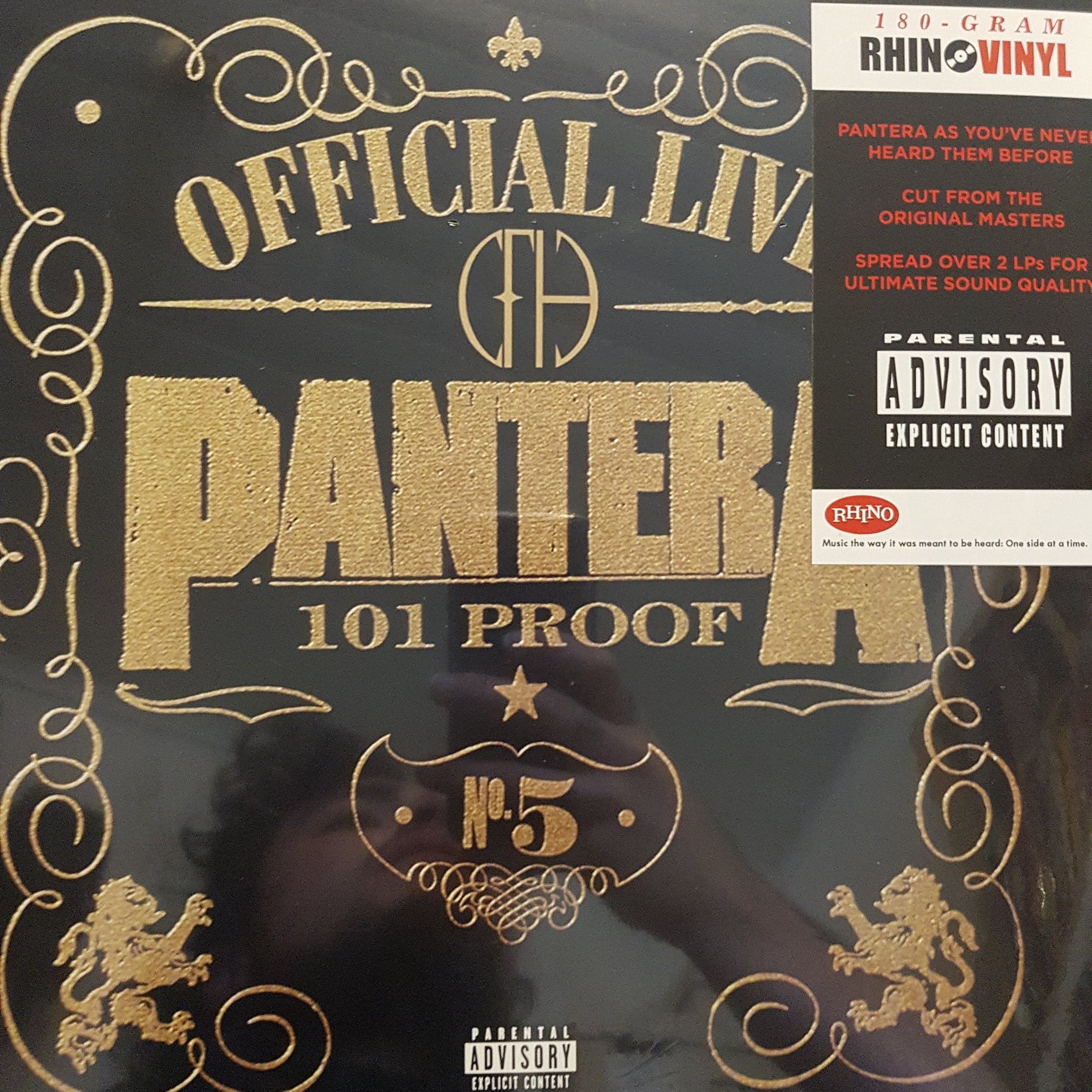 PANTERA - OFFICIAL LIVE: 101 PROOF (2LP) VINYL