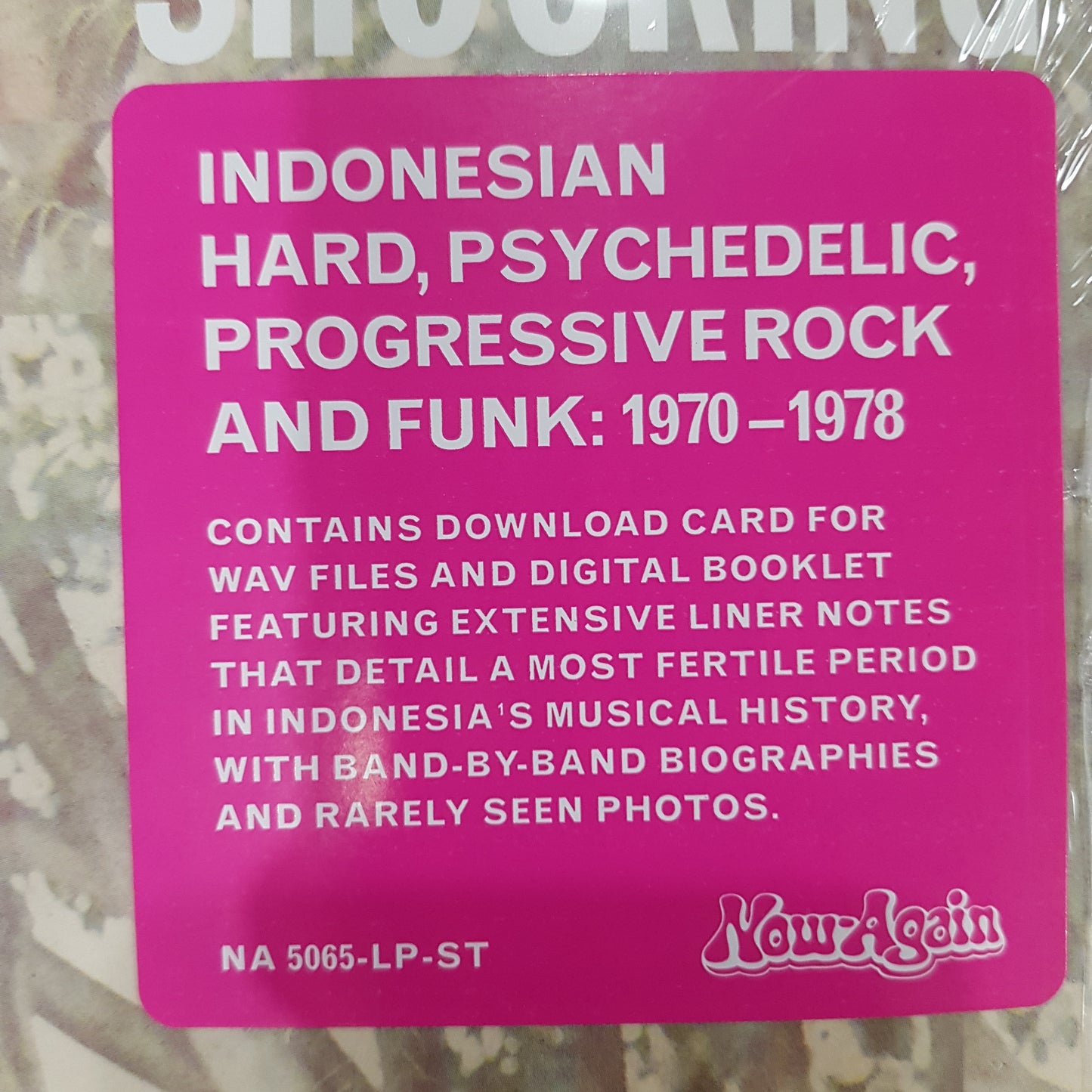 VARIOUS - THOSE SHOCKING SHAKING DAYS: INDONESIAN HARD, PSYCHEDELIC, PROGRESSIVE-ROCK & FUNK 1970-1978 (3LP) VINYL