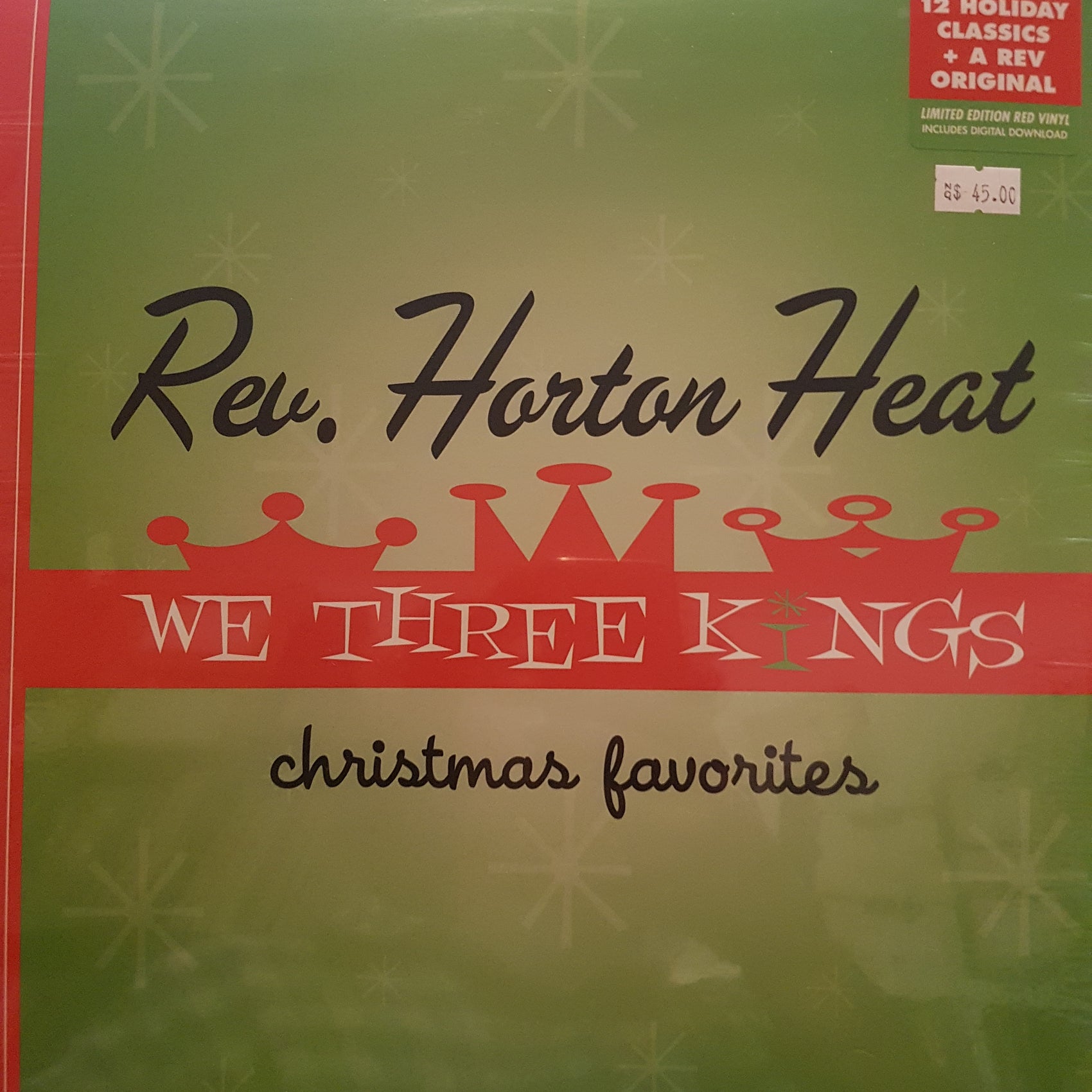 REV. HORTON HEAT - WE THREE KINGS (RED COLOURED) (BLACK FRIDAY 2021) VINYL