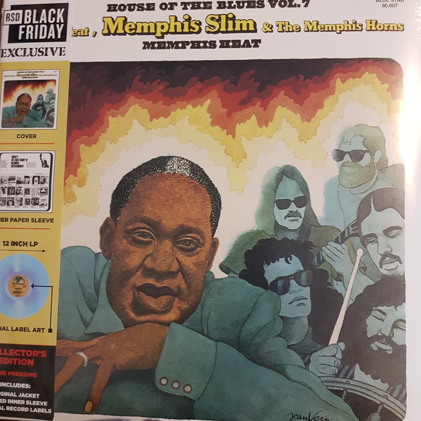 CANNED HEAT, MEMPHIS SLIM AND THE MEMPHIS HORNS - MEMPHIS HEAT (BLUE COLOURED) (BLACK FRIDAY 2021) VINYL