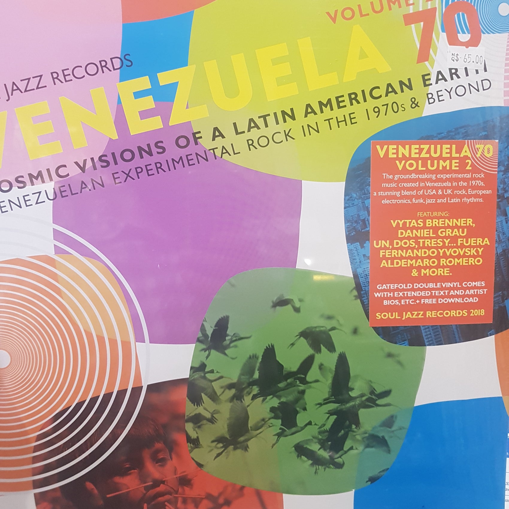 VARIOUS ARTISTS - SOUL JAZZ PRESENTS: VENEZUELA 70: VENEZUELAN EXPERIMENTAL ROCK IN THE 1970S AND BEYOND VOL 2 (2LP) VINYL