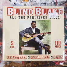 Load image into Gallery viewer, BLIND BLAKE- ALL THE PUBLISHED SIDES (USED 5CD BOX SET) CD
