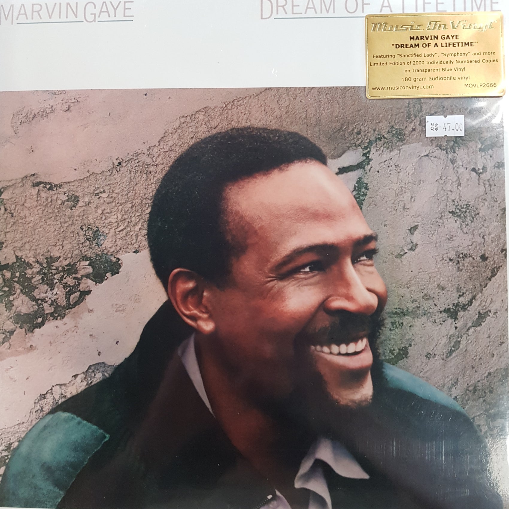 MARVIN GAYE - DREAM OF A LIFETIME (TRANSPARENT BLUE COLOURED) VINYL