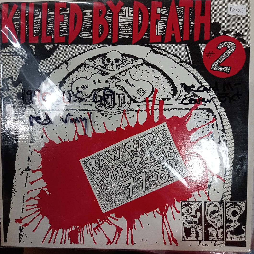 VARIOUS - KILLED BY DEATH #2 (USED *RED* VINYL 1990 U.S. M- EX+)