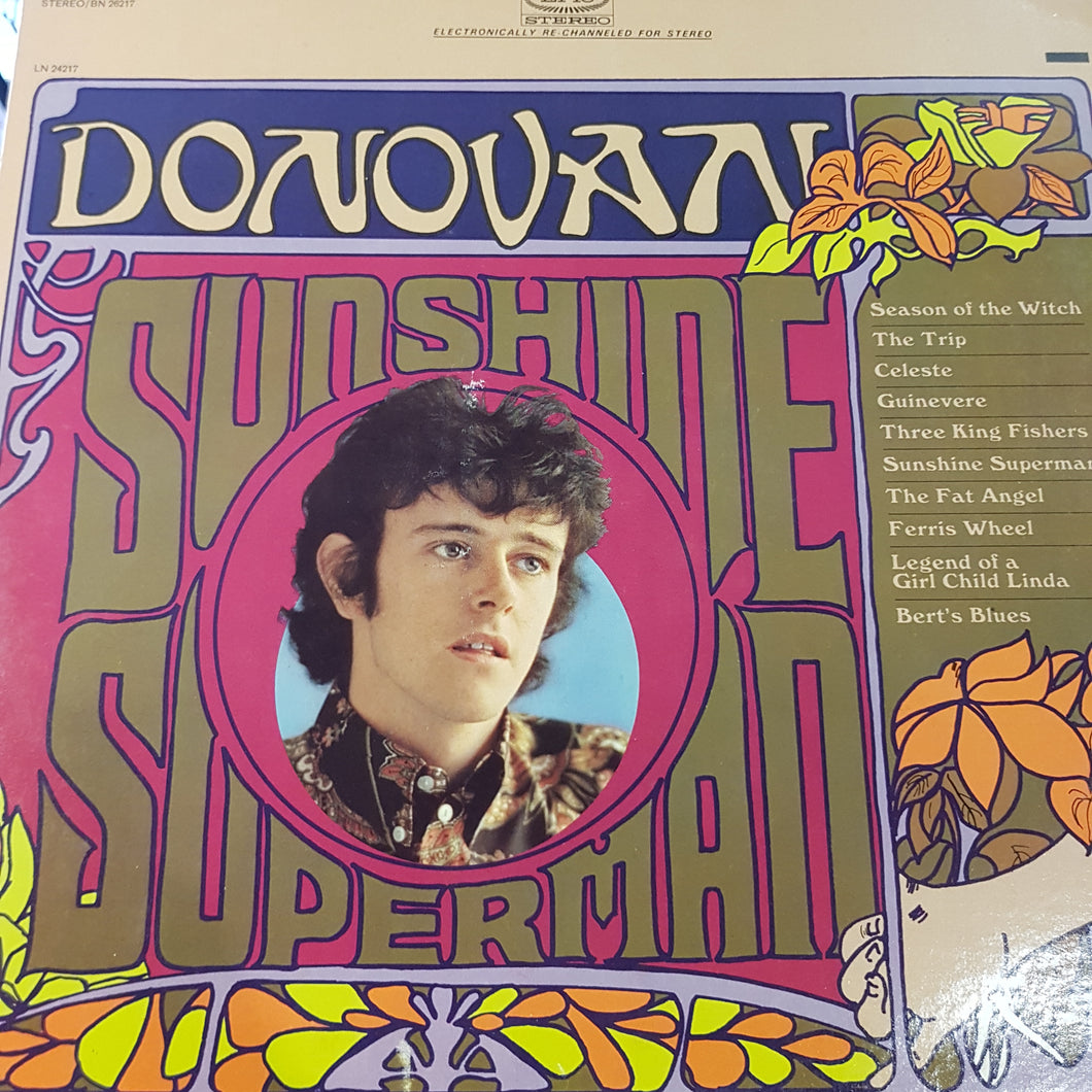 DONOVAN - SUNSHINE SUPERMAN (USED VINYL 1973 US EX+/EX)