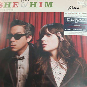 SHE AND HIM - A VERY SHE AND HIM CHRISTMAS (+ 7") (SILVER COLOURED) VINYL