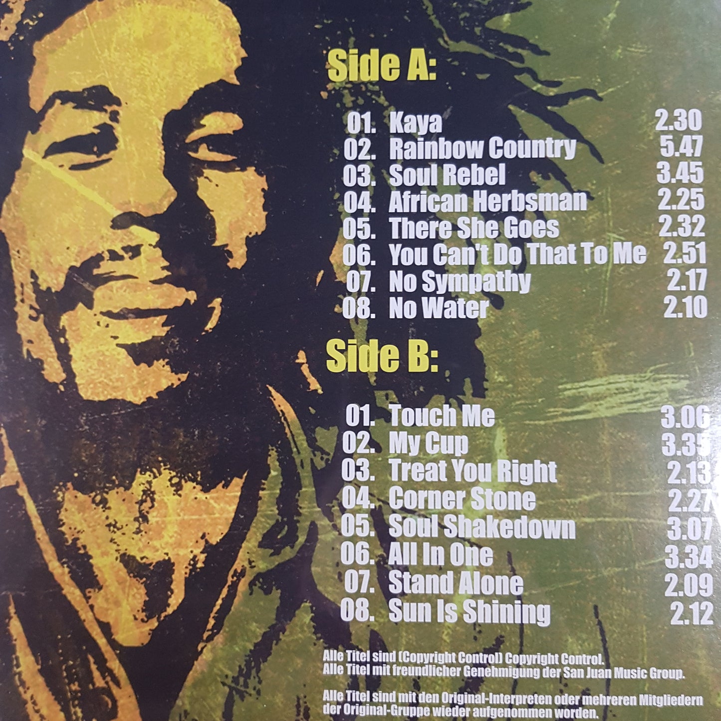 BOB MARLEY - THE BEST OF BOB MARLEY VINYL