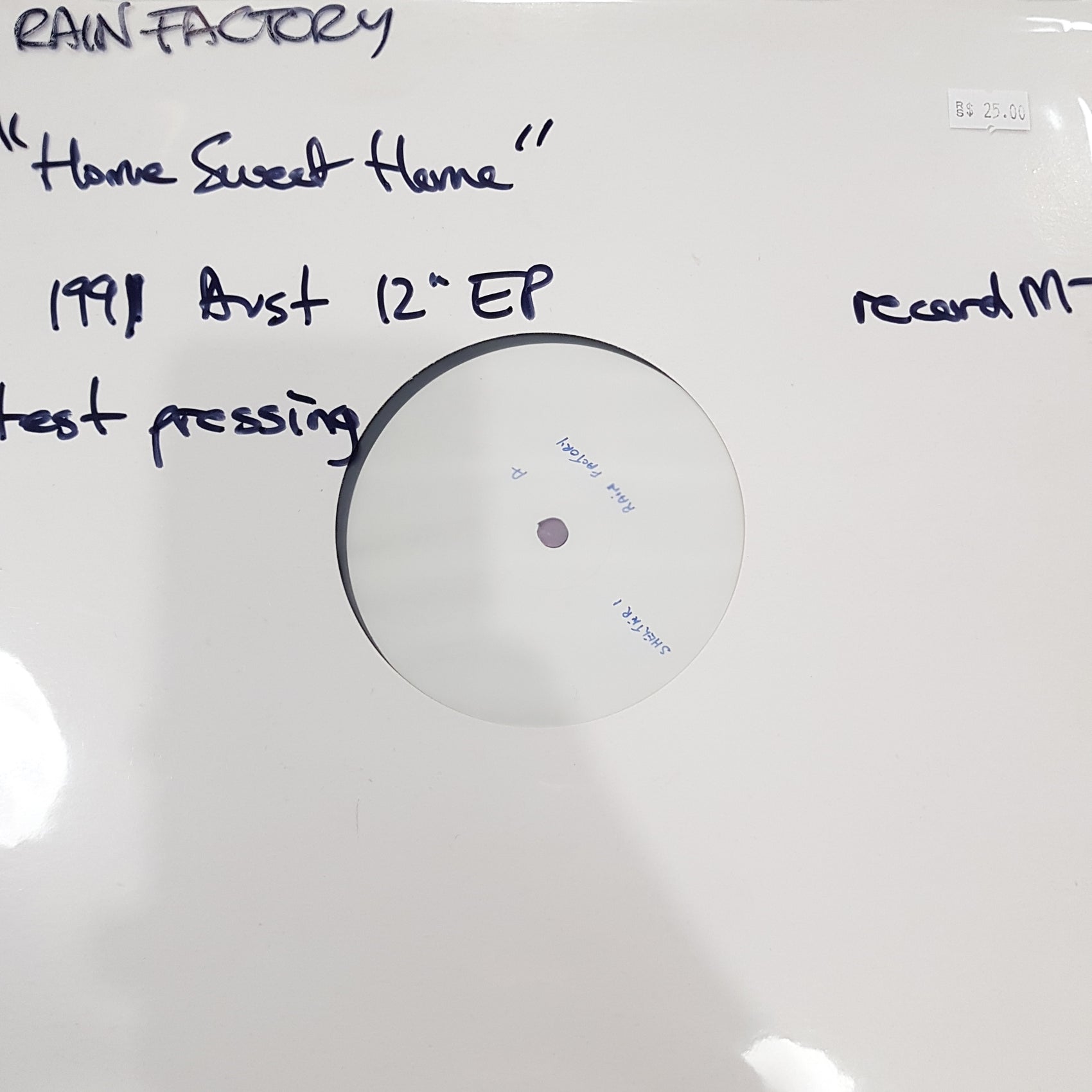 RAIN FACTORY - HOME STREET HOME (TEST PRESSING) (USED VINYL 1991 AUS M-)