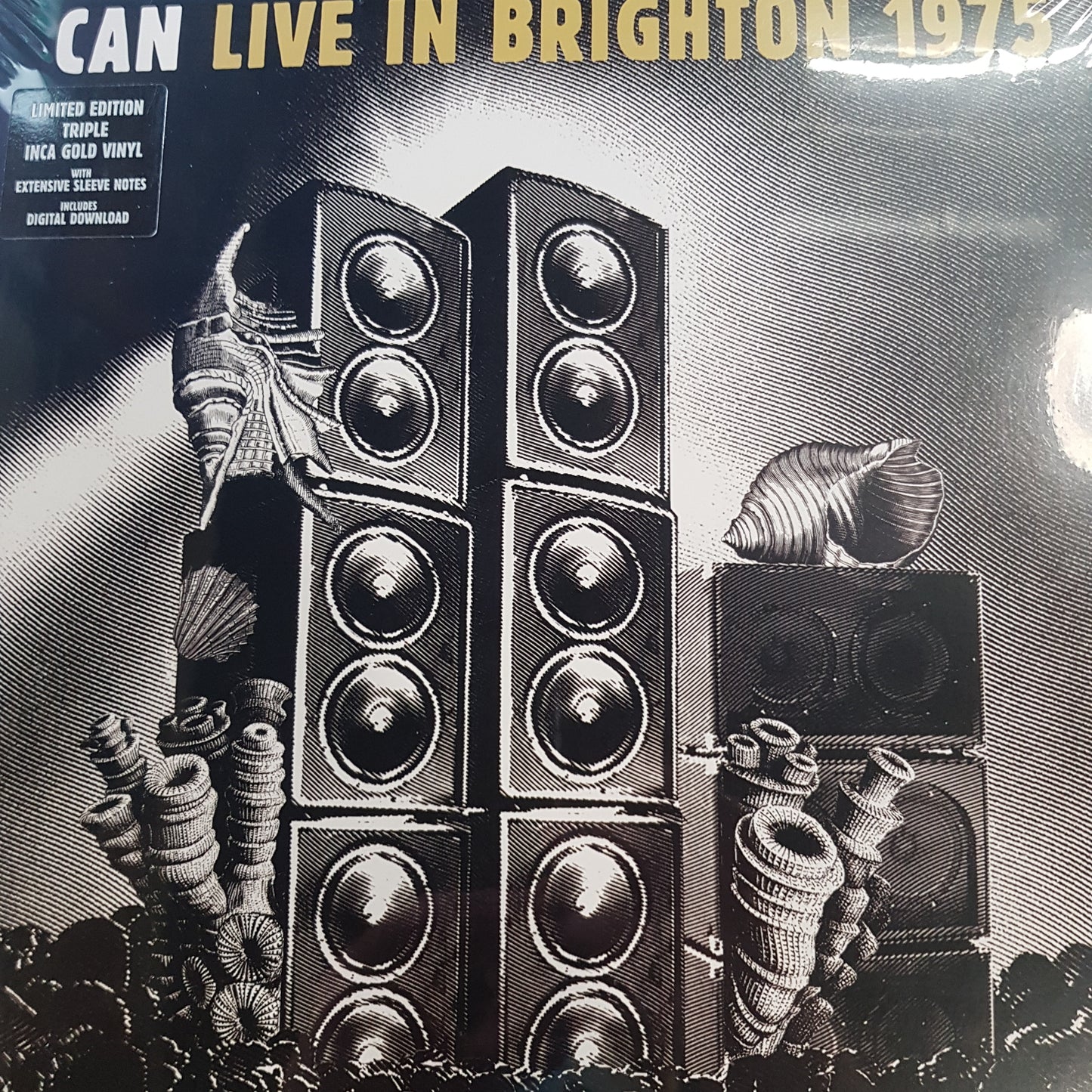 CAN - LIVE IN BRIGHTON 1975(GOLD COLOURED) (3LP) VINYL