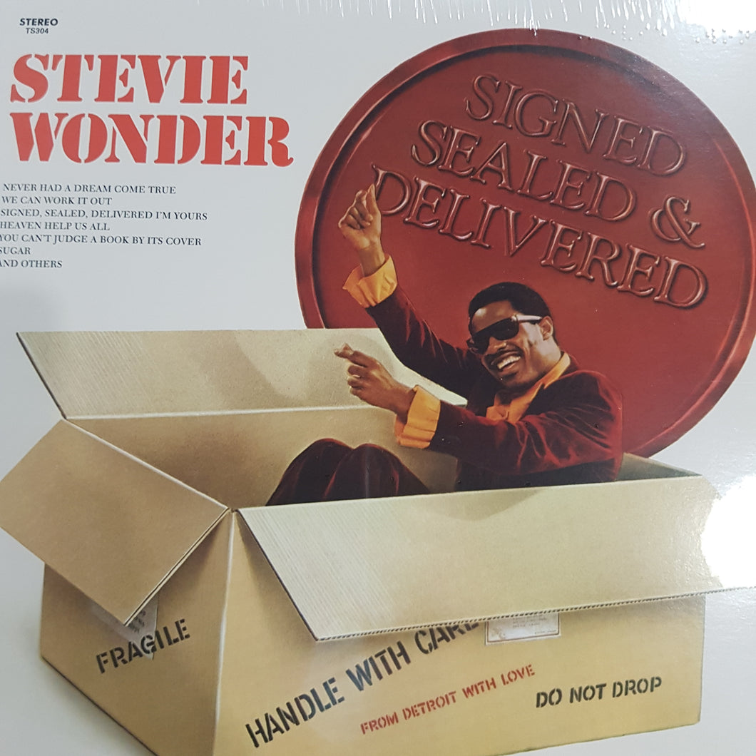 STEVIE WONDER - SIGNED SEALED AND DELIVERED VINYL