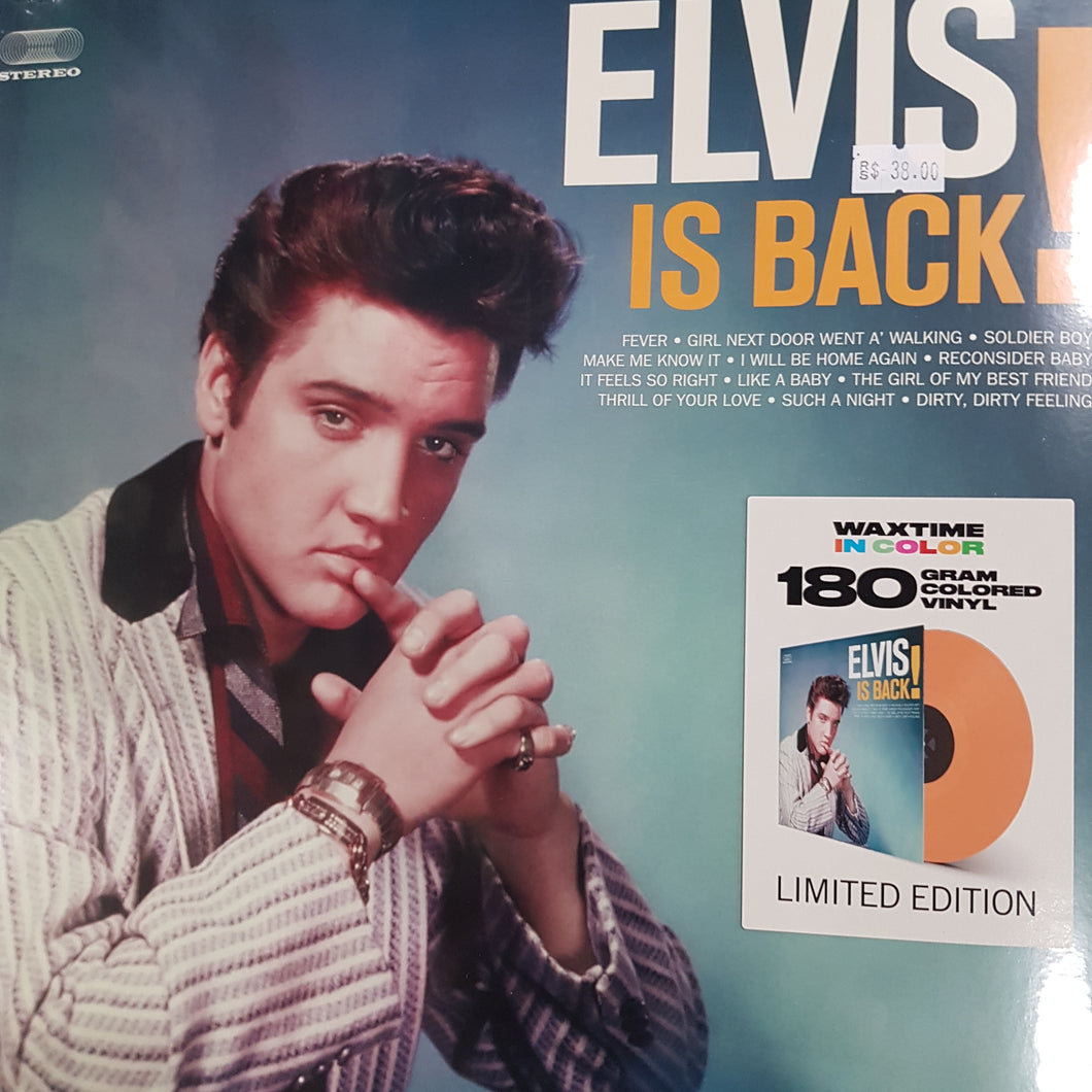 ELVIS PRESLEY - IS BACK (COLOURED) VINYL