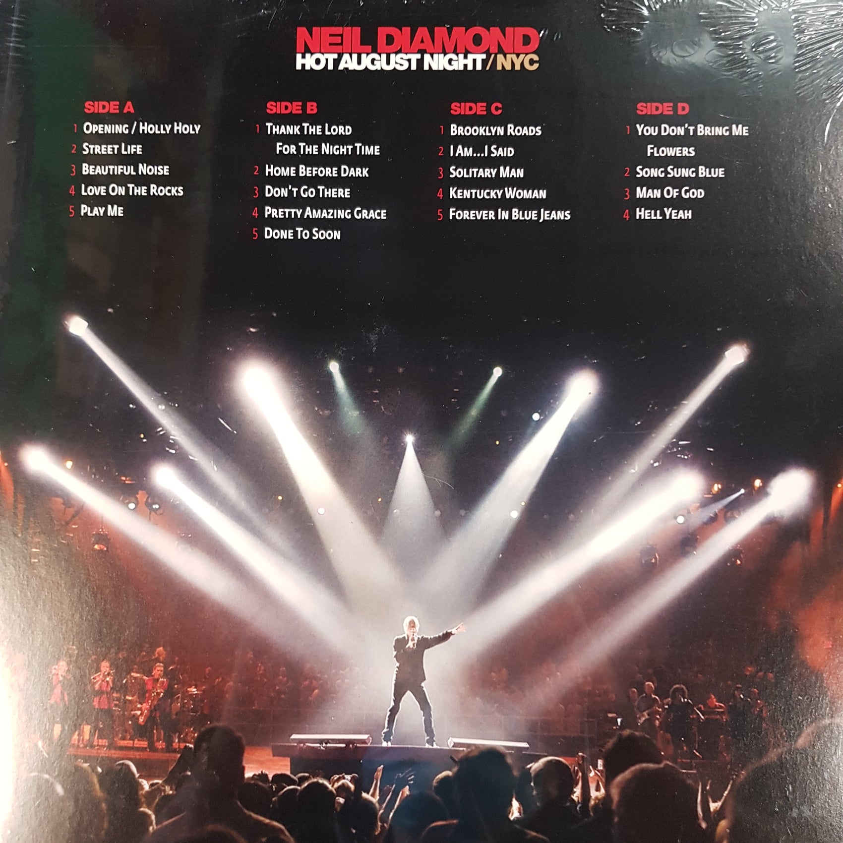 NEIL DIAMOND - HOT AUGUST NIGHT NYC: LIVE FROM MADISON SQUARE GARDEN (2LP) VINYL
