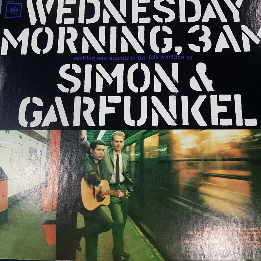SIMON & GARFUNKEL - WEDNESDAY MORNING, 3AM (USED VINYL 1973 JAPANESE M-/EX+)