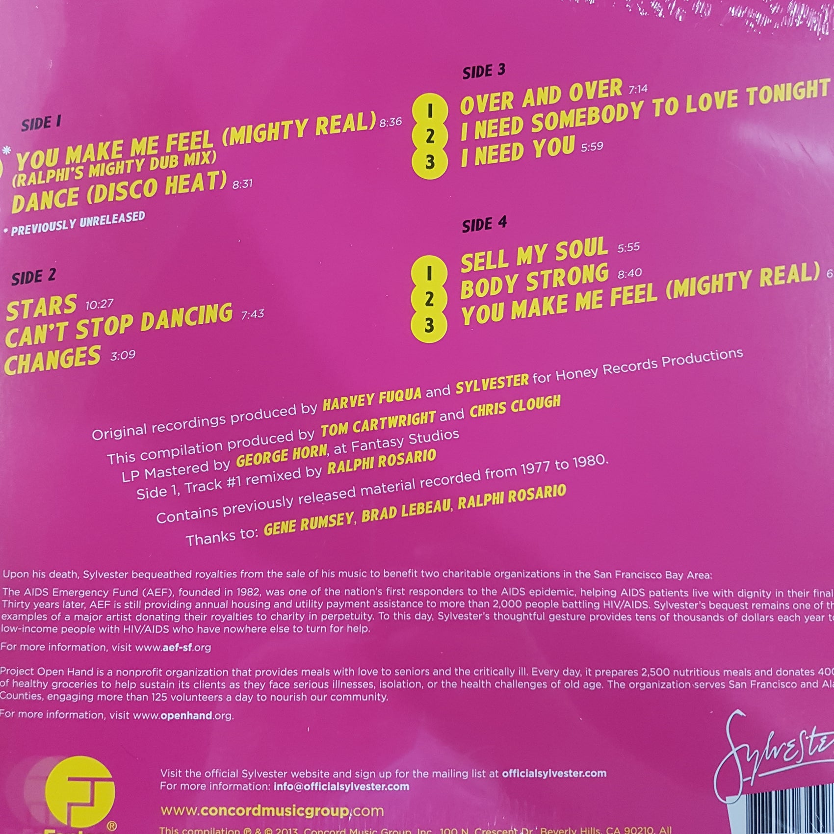 SYLVESTER - MIGHTY REAL: GREATEST DANCE HITS (2LP PINK) VINYL