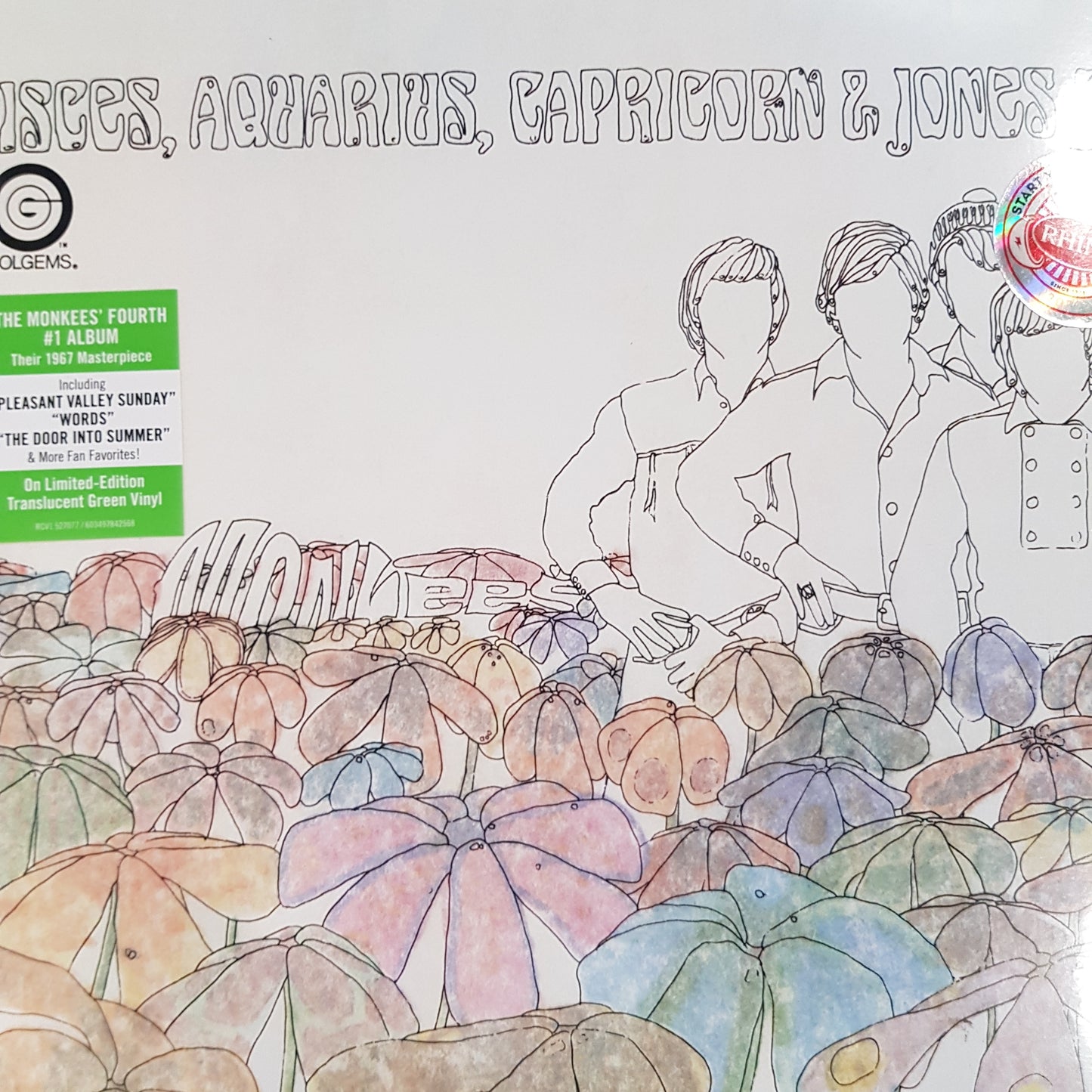 MONKEES - PISCES, AQUARIUS, CAPRICORN AND JONES LTD (TRANSLUCENT COLOURED) VINYL