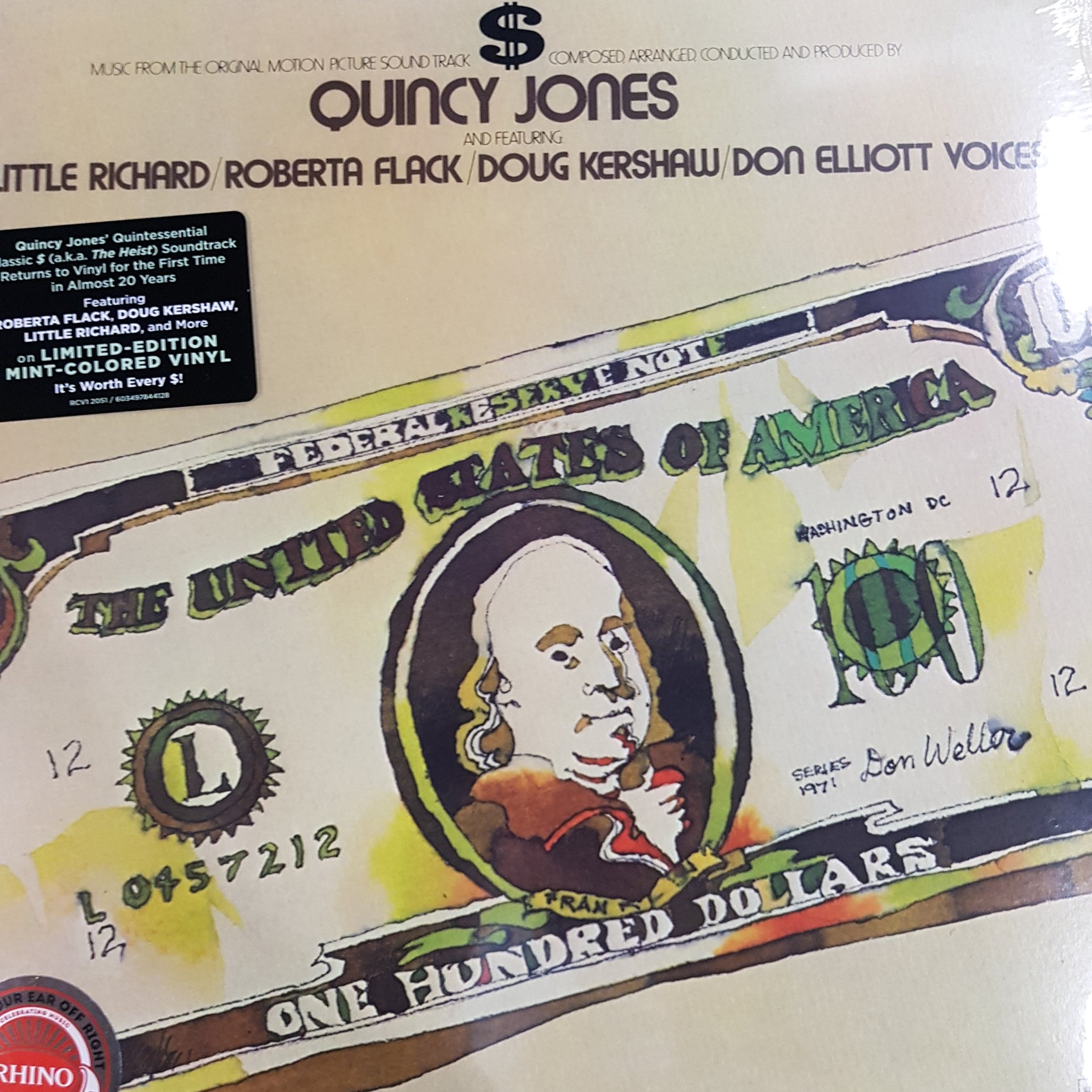 QUINCY JONES - DOLLAR (COLOURED) VINYL