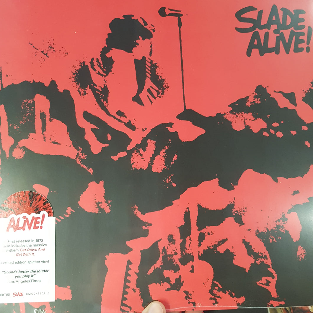 SLADE - ALIVE (RED AND BLACK SPLATTERED) VINYL