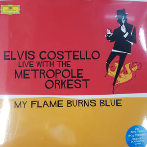 ELVIS COSTELLO - MY FLAME BURNS BLUE (BLUE COLOURED) (2LP RED COLOURED) VINYL