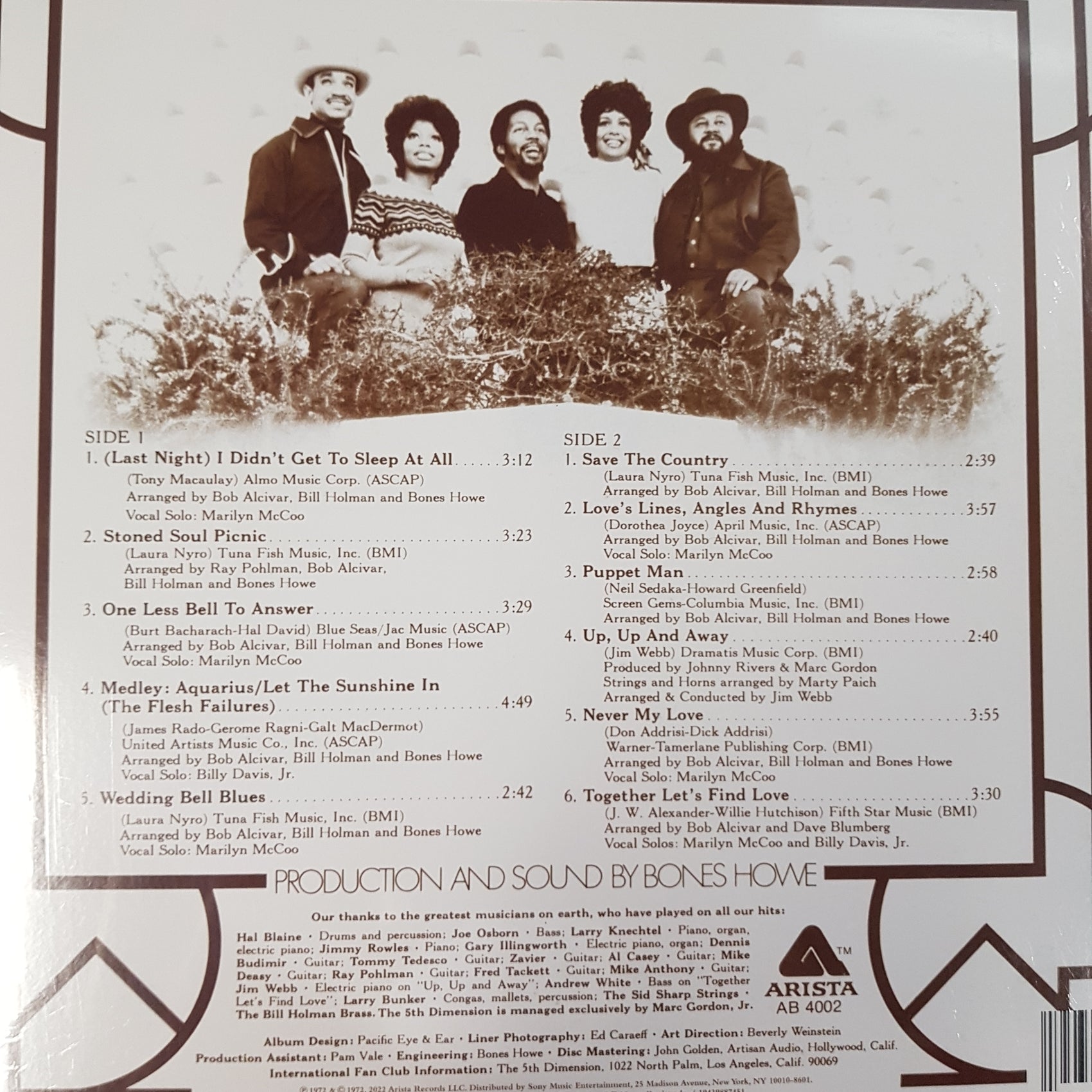 5TH DIMENSION - GREATEST HITS ON EARTH VINYL