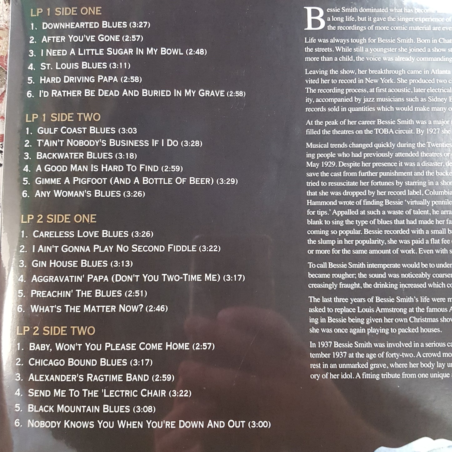 BESSIE SMITH - THE BESSIE SMITH STORY (2LP) VINYL