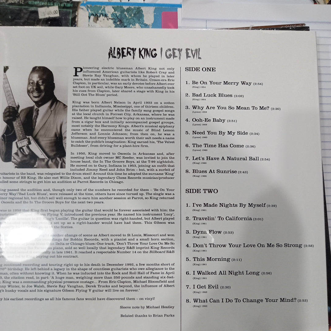 ALBERT KING - I GET EVIL VINYL – GrevilleRecords