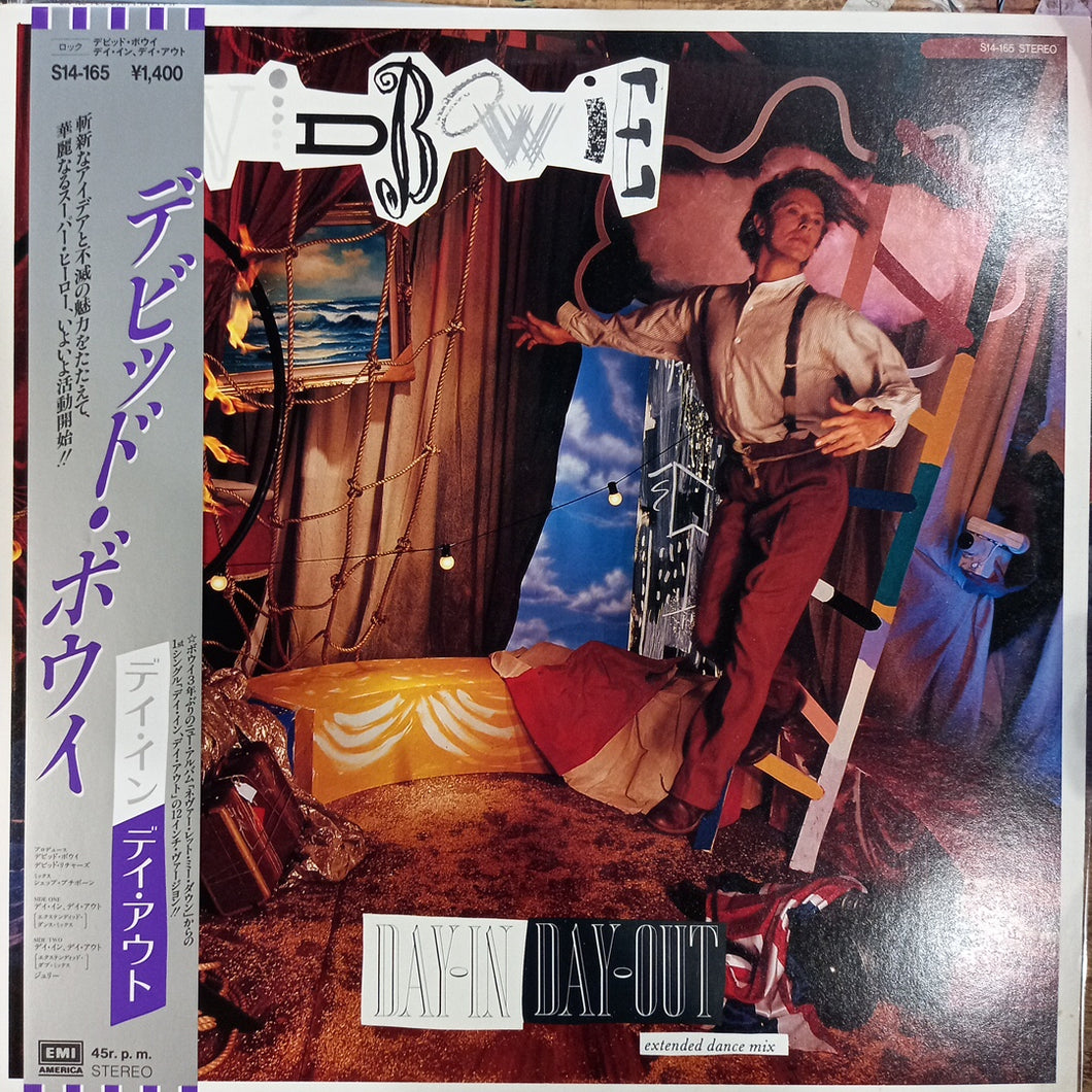DAVID BOWIE - DAY IN DAY OUT (EXTENDED EDITION(USED VINYL 1987 JAPAN M- EX+)