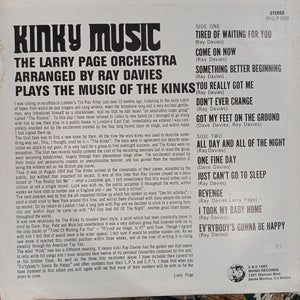 RAY DAVIES - KINKY MUSIC (USED VINYL 1983 U.S. M- EX)