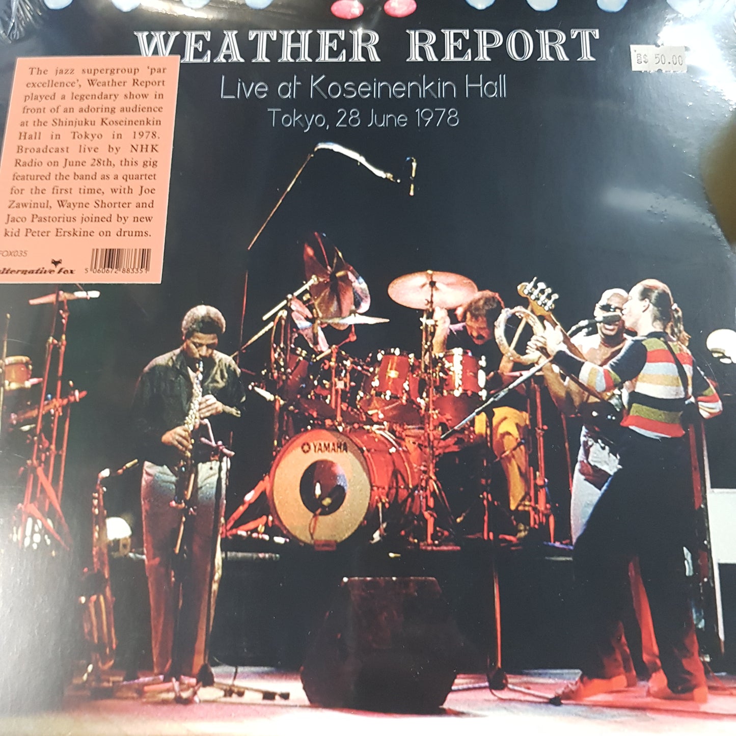 WEATHER REPORT - LIVE AT KOSEINENKIN HALL, TOKYO, 28TH OF JUNE 1978 (2LP) VINYL