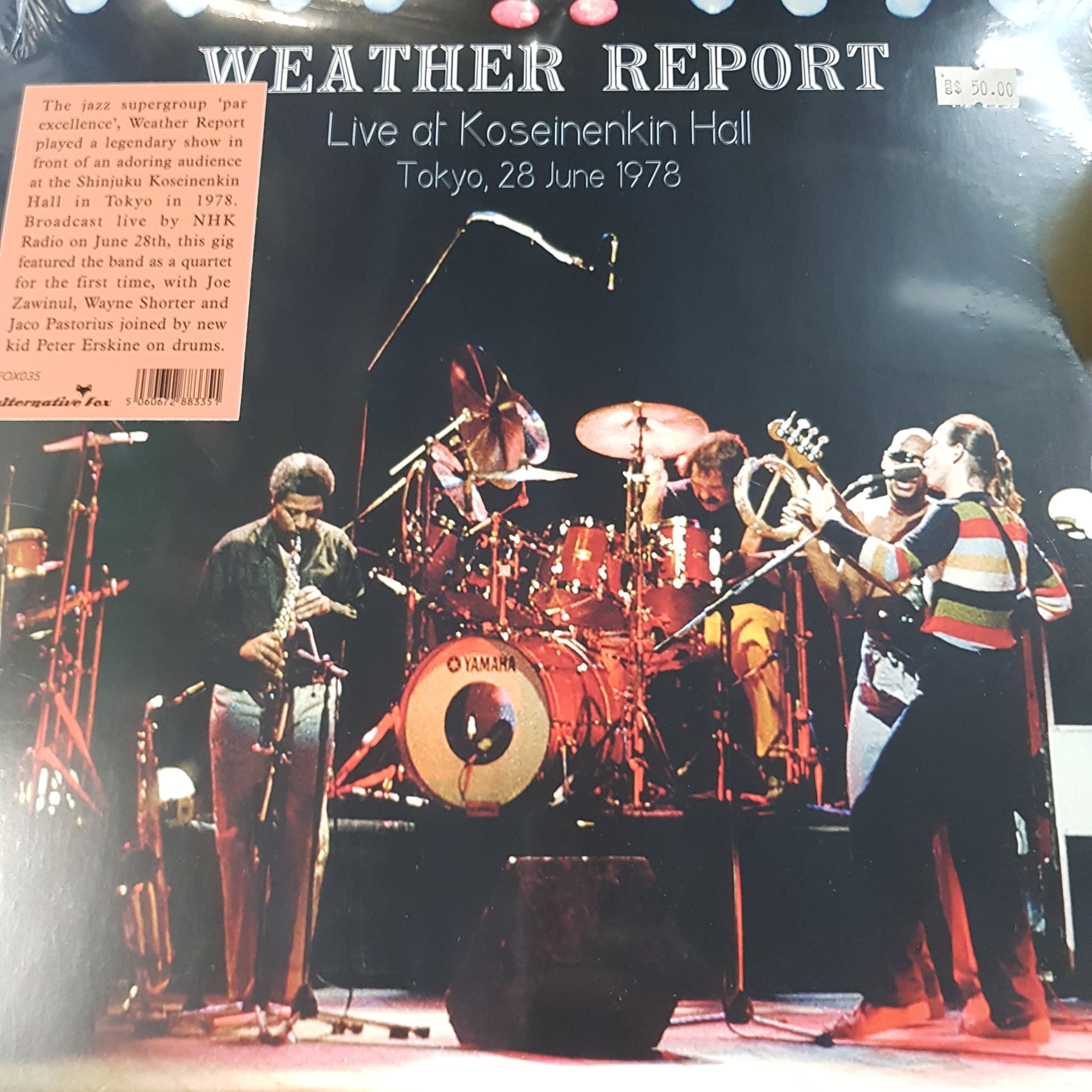 WEATHER REPORT - LIVE AT KOSEINENKIN HALL, TOKYO, 28TH OF JUNE 1978 (2LP) VINYL