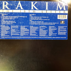 RAKIM - THE 18TH LETTER (2LP) (USED VINYL 1997 US EX)