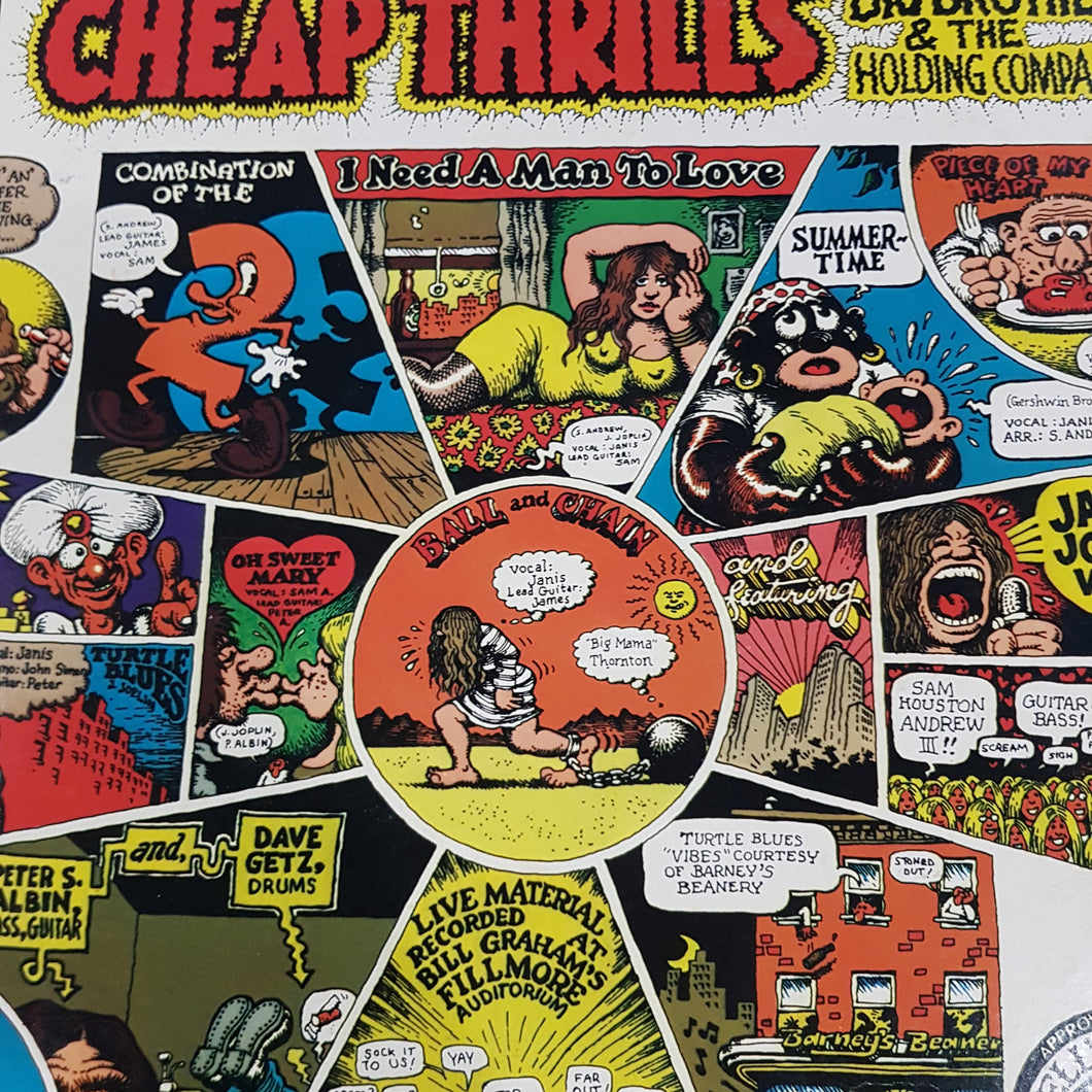 BIG BROTHERS & THE HOLDING COMPANY - CHEAP THRILLS (USED VINYL 1977 JAPANESE M-/EX+)