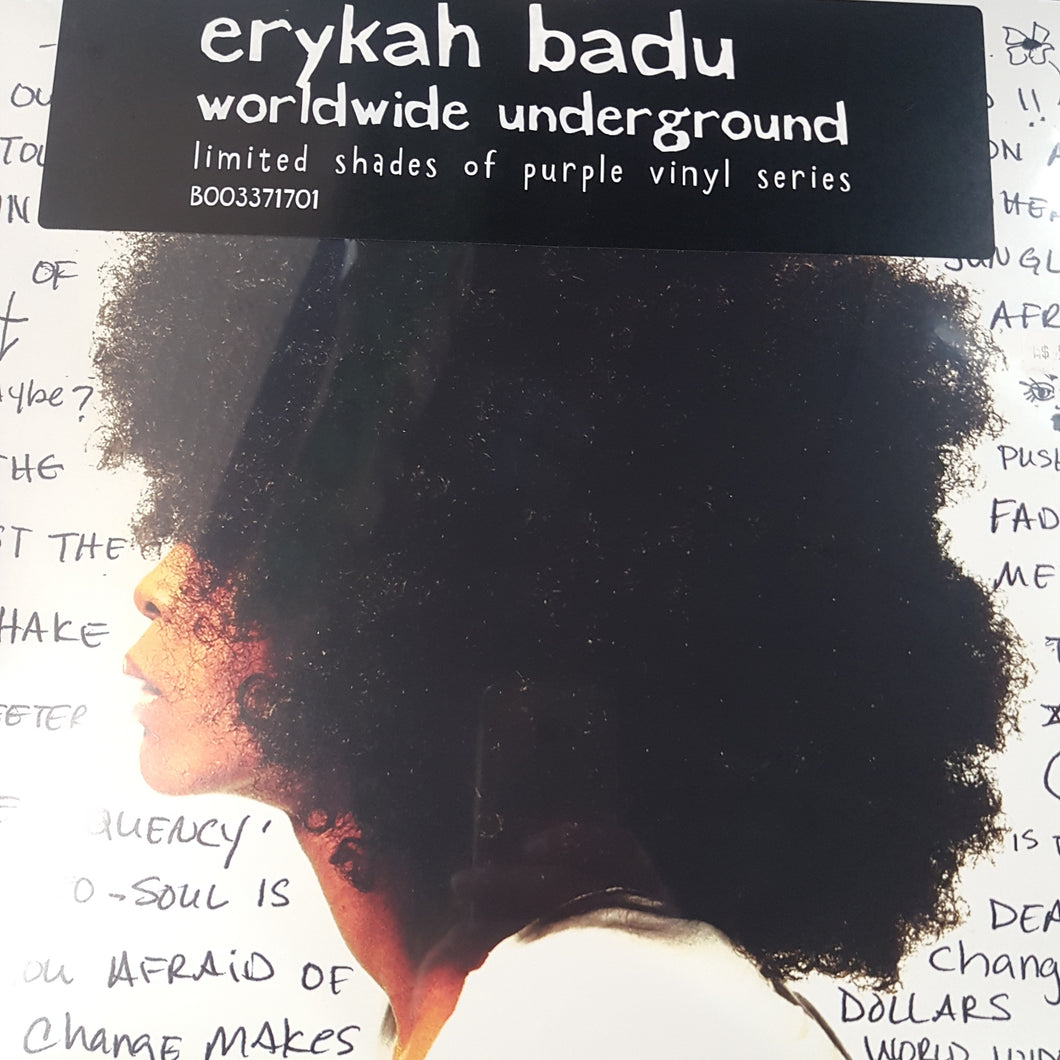 ERYKAH BADU - WORLDWIDE UNDERGROUND (PURPLE COLOURED)  VINYL