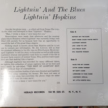 Load image into Gallery viewer, LIGHTNIN’ HOPKINS - LIGHTNIN’ AND THE BLUES VINYL
