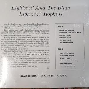 LIGHTNIN’ HOPKINS - LIGHTNIN’ AND THE BLUES VINYL