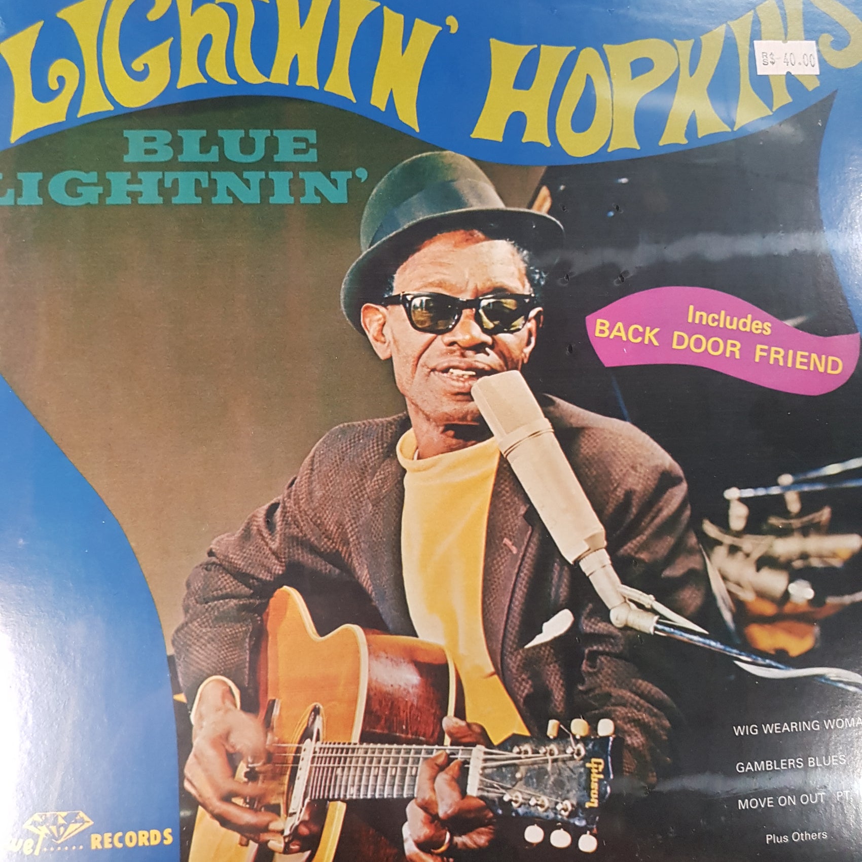 LIGHTNIN' HOPKINS - BLUE LIGHTNIN' VINYL