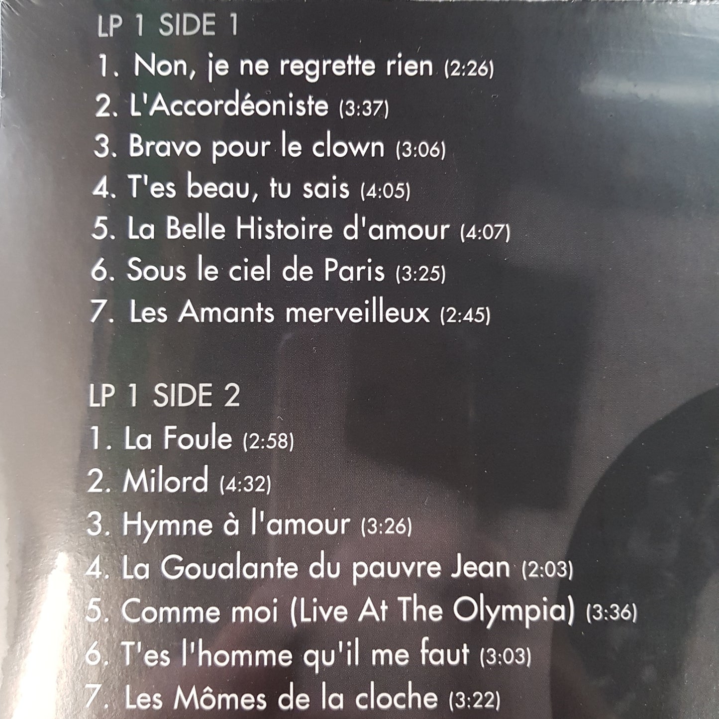 EDITH PIAF - JE NE REGRETTE RIEN (2LP) (COLOURED) VINYL