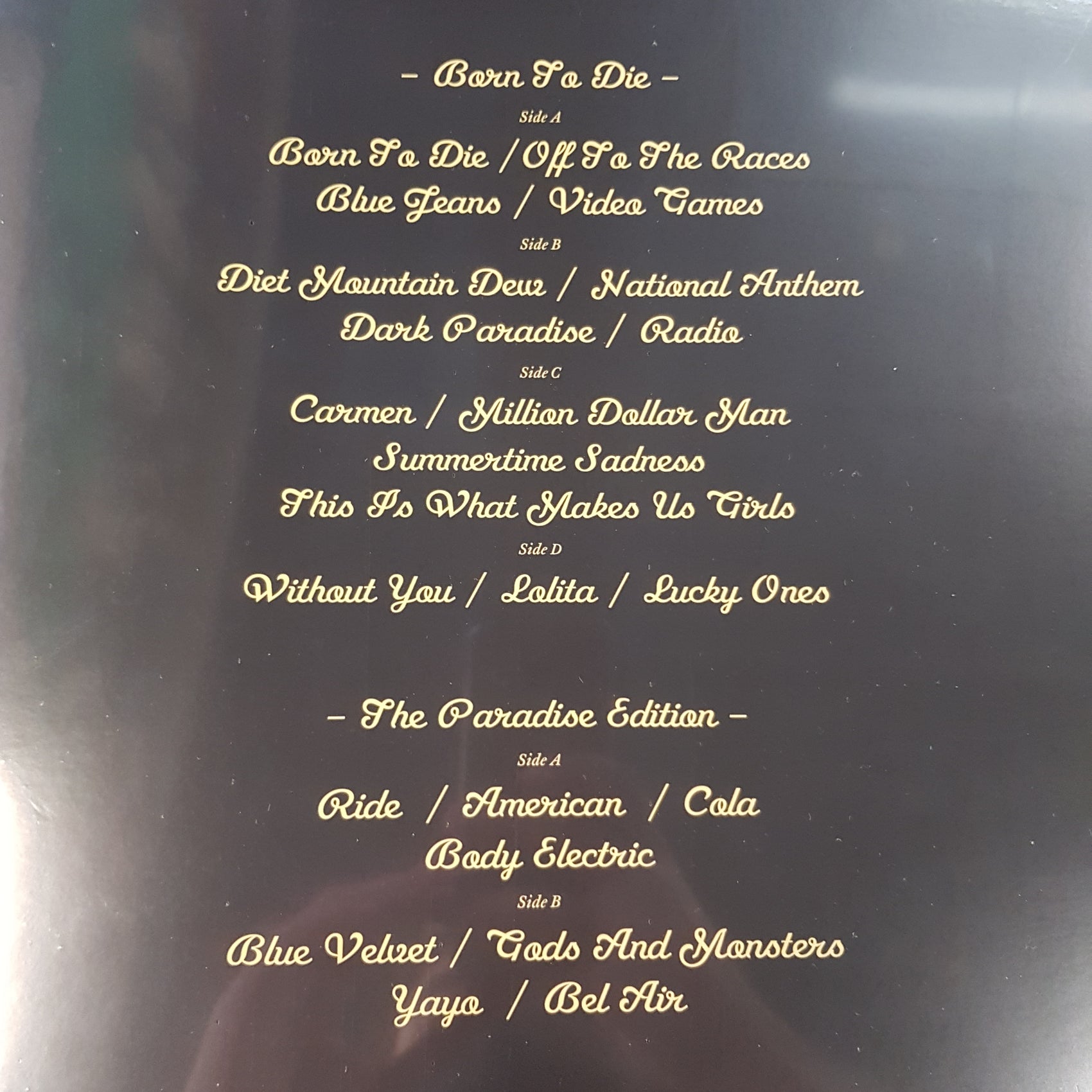 LANA DEL REY - BORN TO DIE: PARADISE EDITION (ONLY BONUS MATERIAL) VINYL