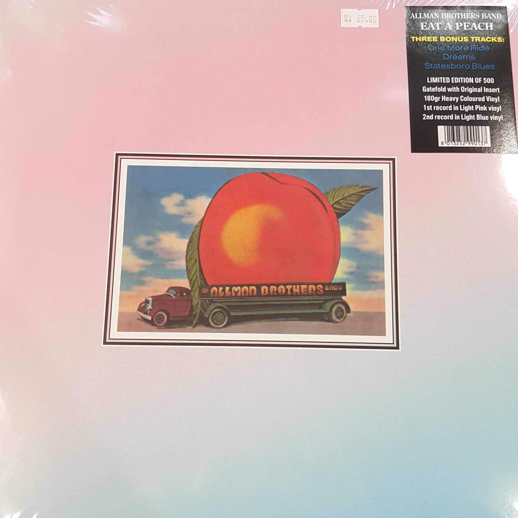 ALLMAN BROTHERS BAND - EAT A PEACH (2LP) (180GM) (COLOURED) VINYL