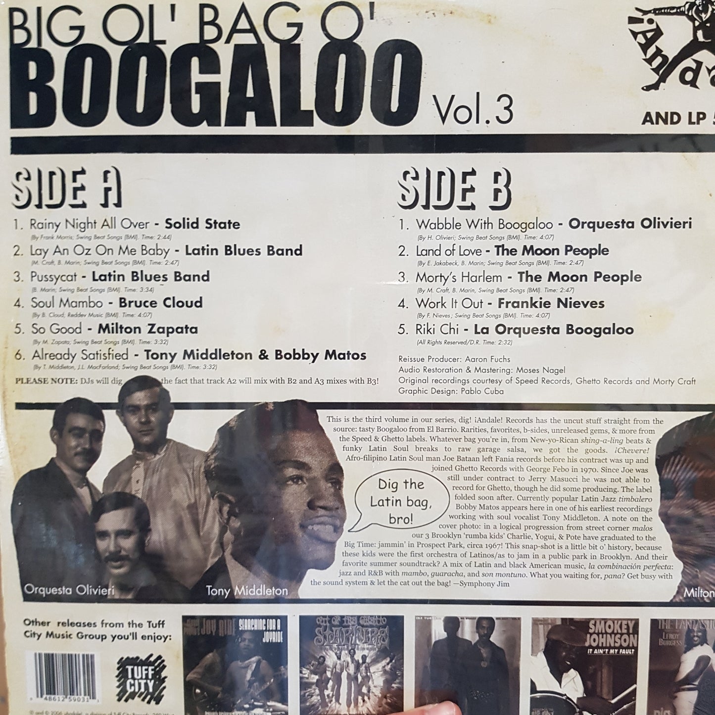 VARIOUS ARTISTS - BIG OL' BAG O' BOOGALOO VOL 3 VINYL