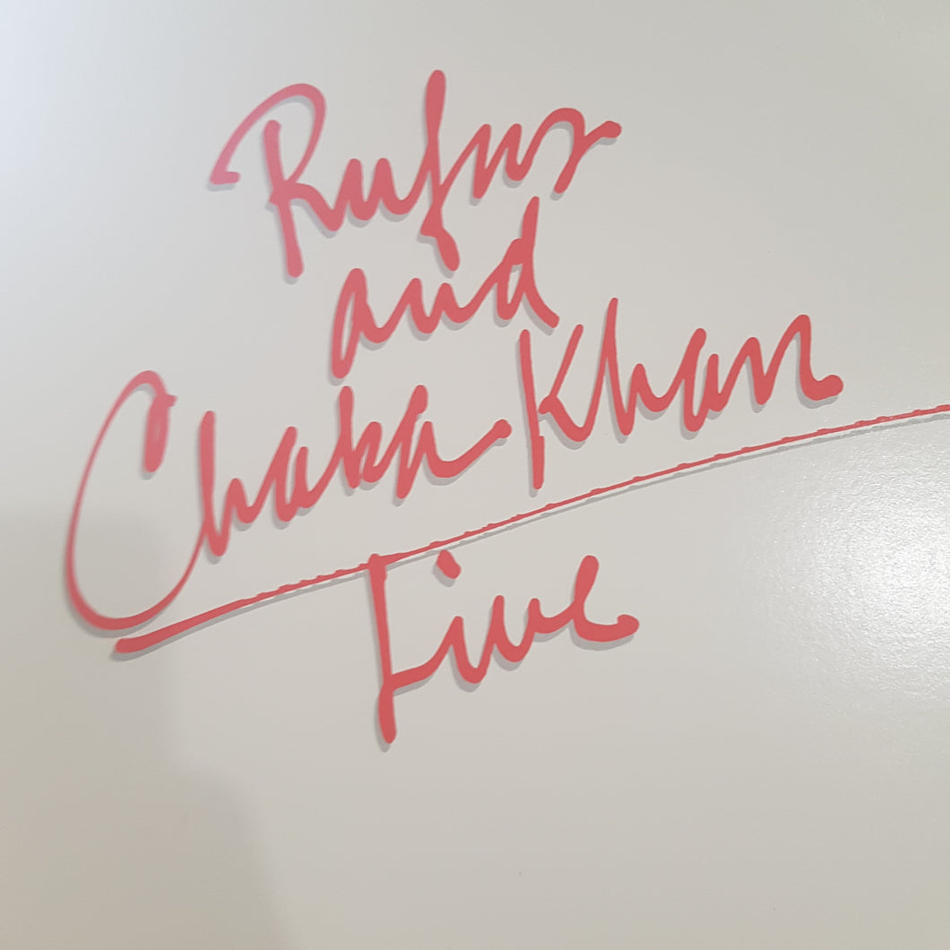 RUFUS AND CHAKA KHAN - LIVE (2LP) (USED VINYL 1983 US M-/EX)