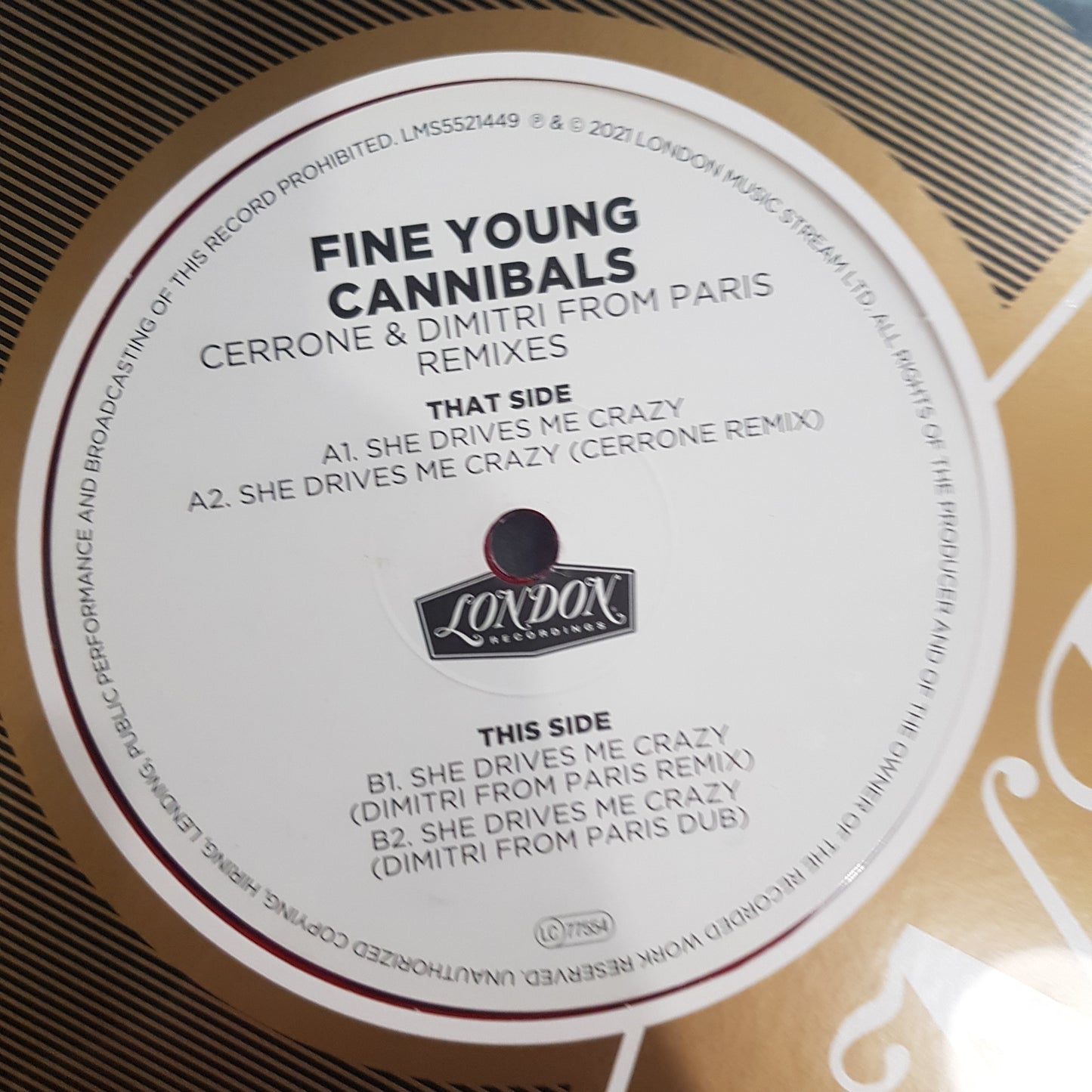 FINE YOUNG CANNIBALS - SHE DRIVES ME CRAZY (RED COLOURED) (12" EP) VINYL
