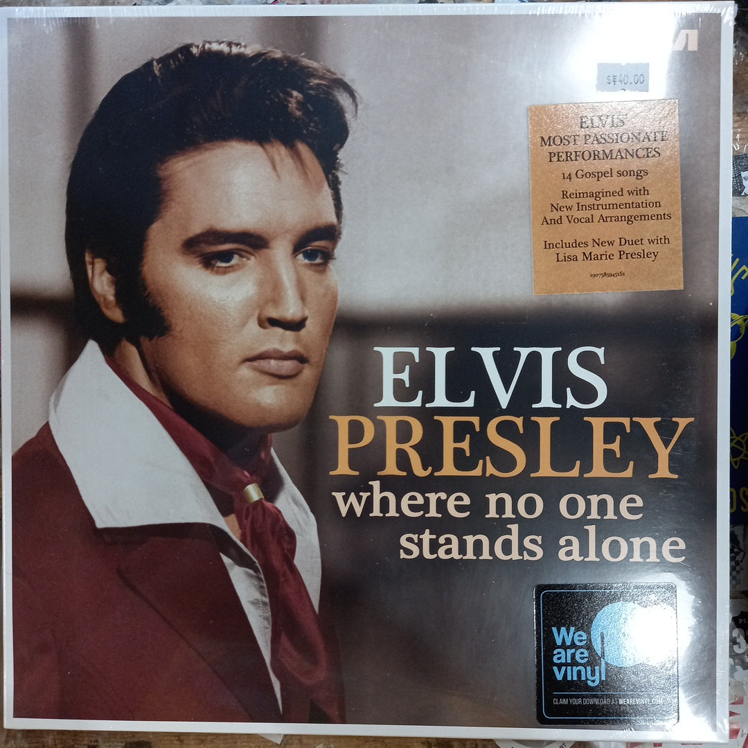 ELVIS PRESLEY - WHERE NO ONE STANDS ALONE VINYL