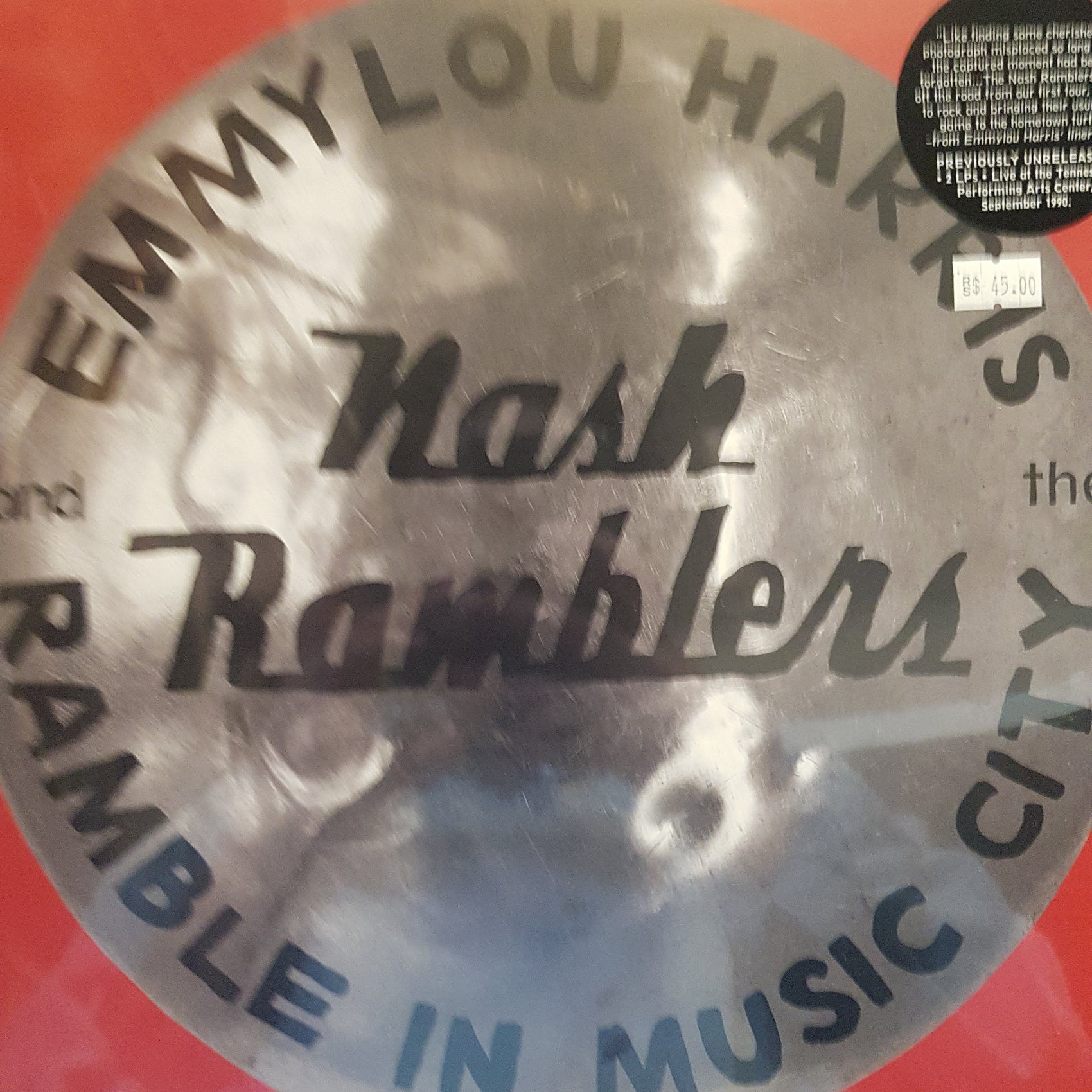 EMMYLOU HARRIS AND THE NASH RAMBLERS - RAMBLE IN MUSIC CITY VINYL