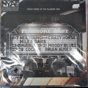 NEIL YOUNG AND CRAZY HORSE - LIVE AT FILMORE EAST MARCH 6&7, 1970 (USED VINYL FIRST PRESSING UNPLAYED)