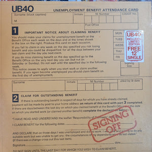 UB40 - SIHNING OFF (USED VINYL 1980 AUS LP+12" M- EX+)