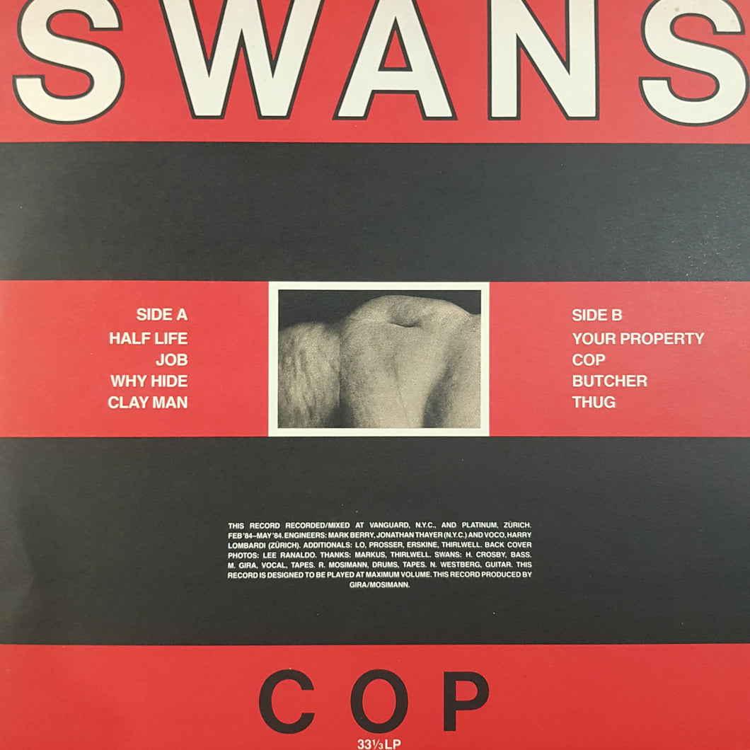 SWANS - COP (USED VINYL 1984 UK EX+/EX+)